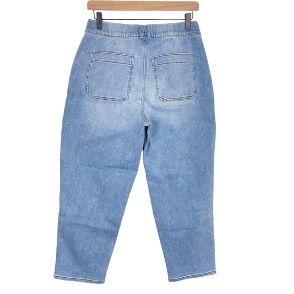 Madewell Jeans Small PETITE NWT Elastic Waist Pull On Relaxed Straight Casual - Picture 5 of 9